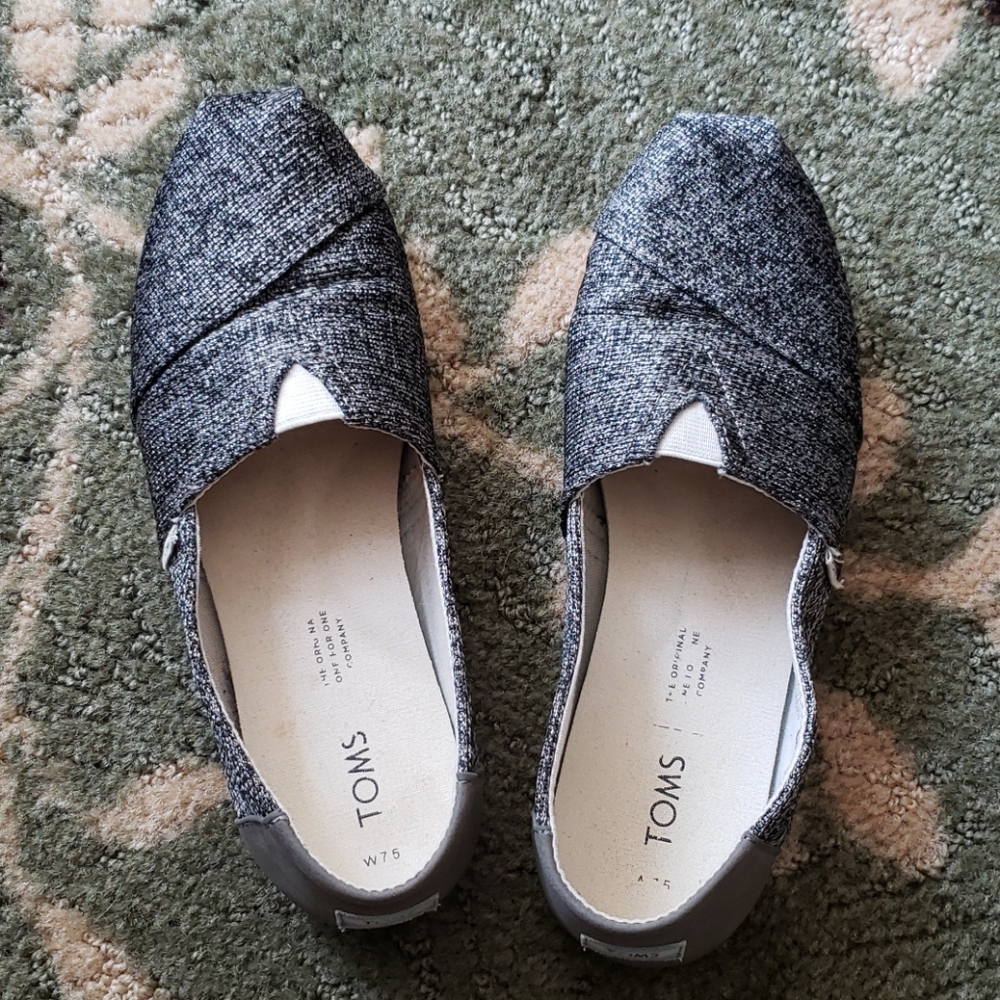 Toms Birch Terry Cloth Alpargata Slip-On